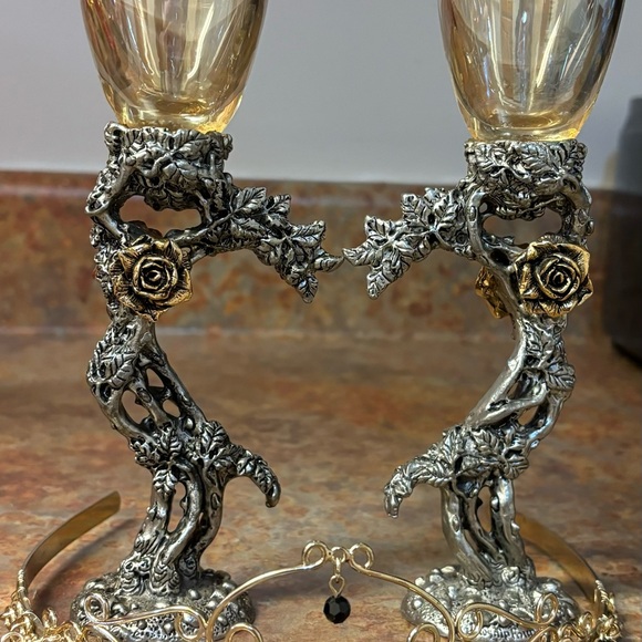 Rose Heart Pair Glasses - Picture 2 of 2